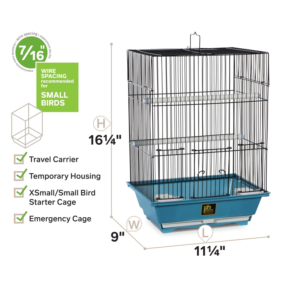 Cage Prevue Pet avec plateau amovible pour un nettoyage rapide et facile.