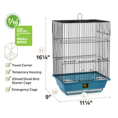 Cage Prevue Pet avec plateau amovible pour un nettoyage rapide et facile.