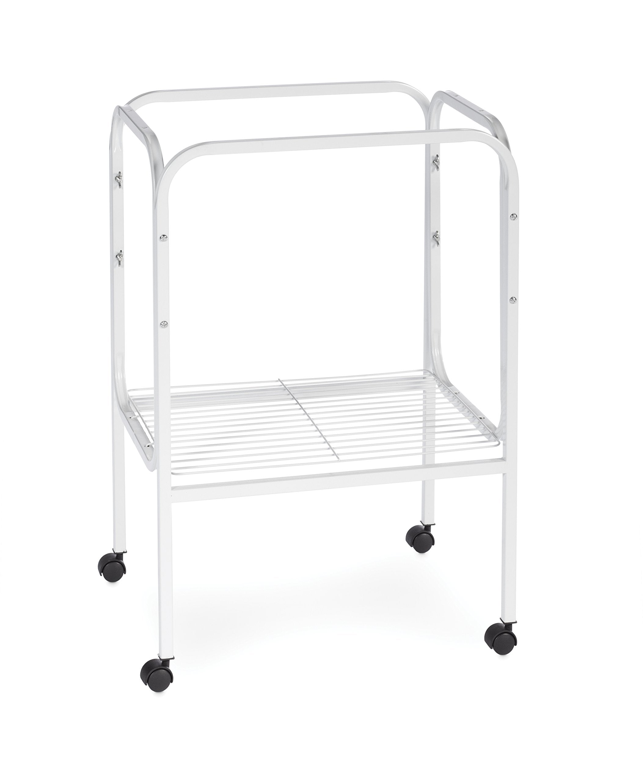 Prevue Pet Products: support avec roulettes facilitant le déplacement de la cage.