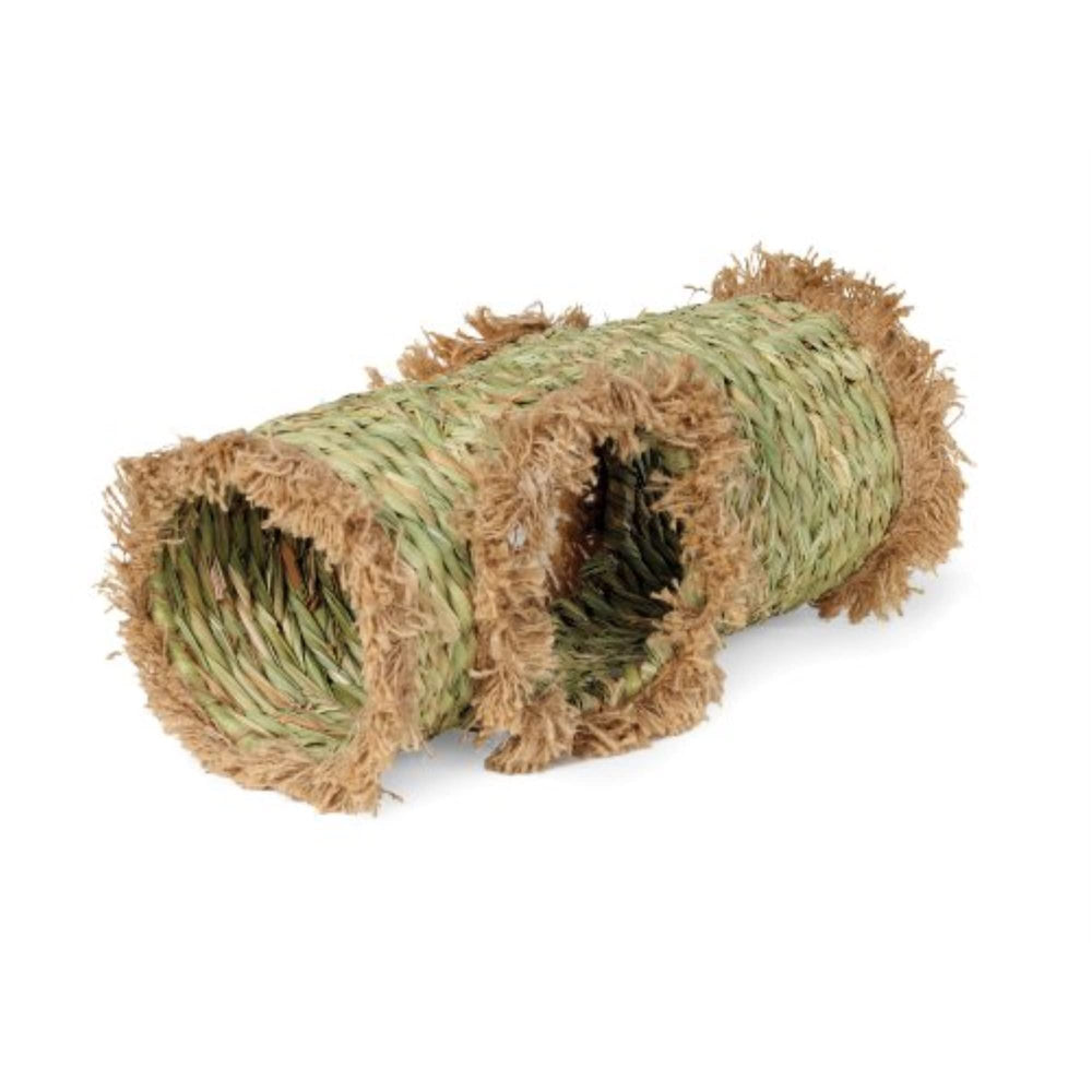 Prevue Hendryx tunnel en herbe naturel offre refuge cosy et espace d exploration.