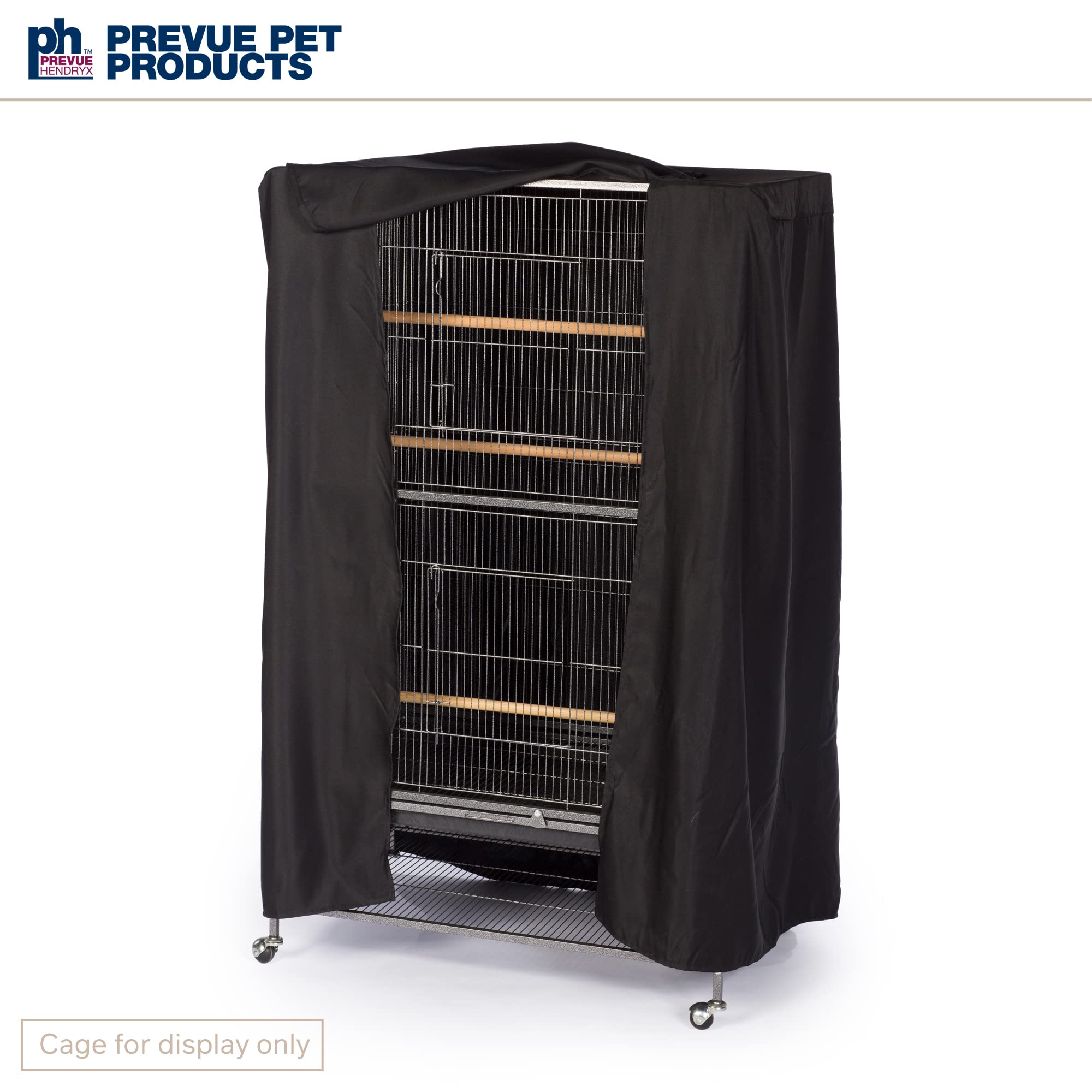 Housse grand format Prevue s'adapte à une cage 37-25-48 et calme l'environnement.