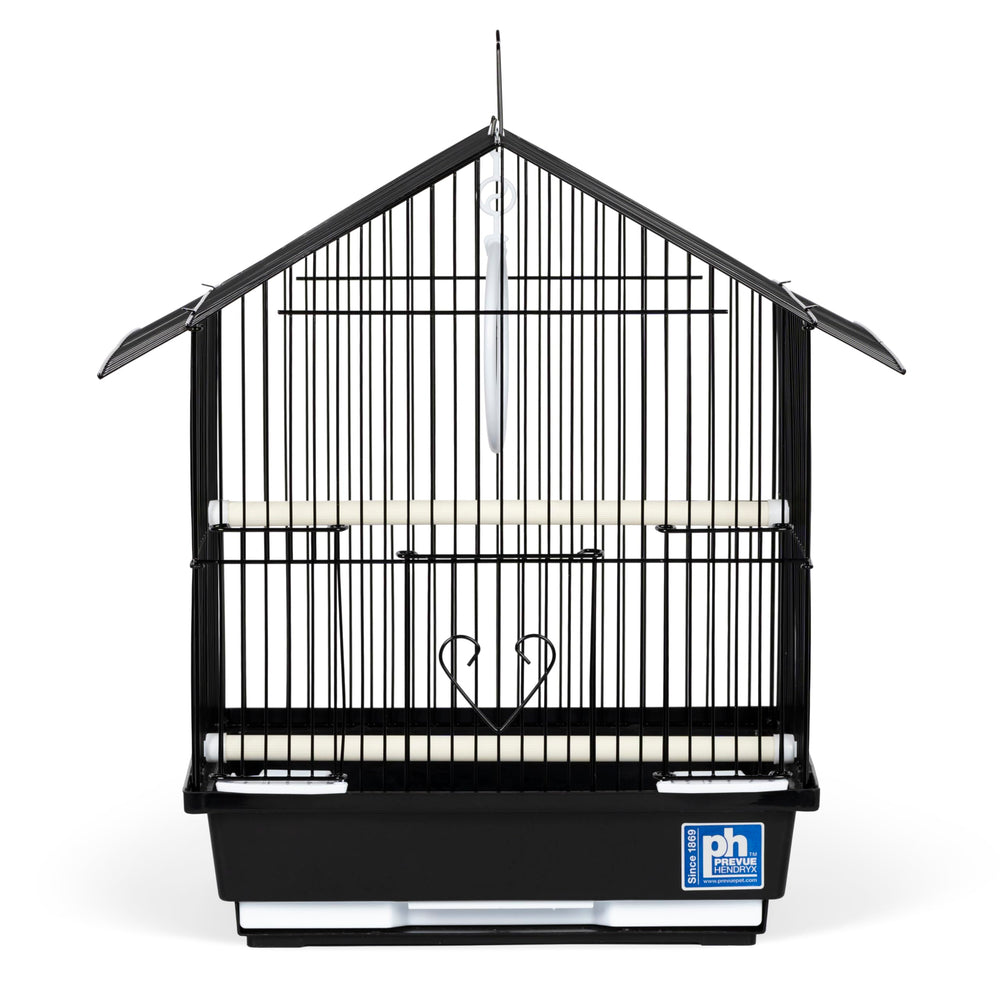Plateau amovible du Parakeet Manor facilitant le nettoyage rapide.