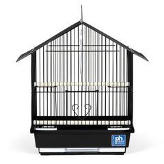 Plateau amovible du Parakeet Manor facilitant le nettoyage rapide.