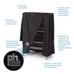 Tissu respirant Prevue pour cage oiseau avec circulation d'air.