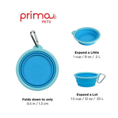 Bol Prima Pets Pourpre ouvert, repas en extérieur pratique et propre