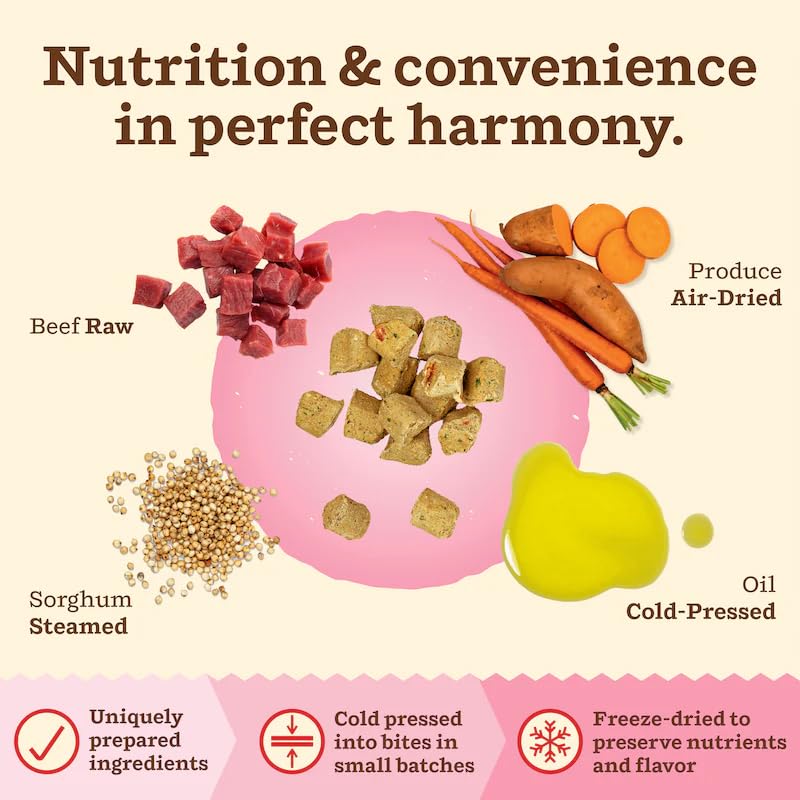 Primal Kibble ingrédients entiers – carotte, patate douce et chou frisé pour chat