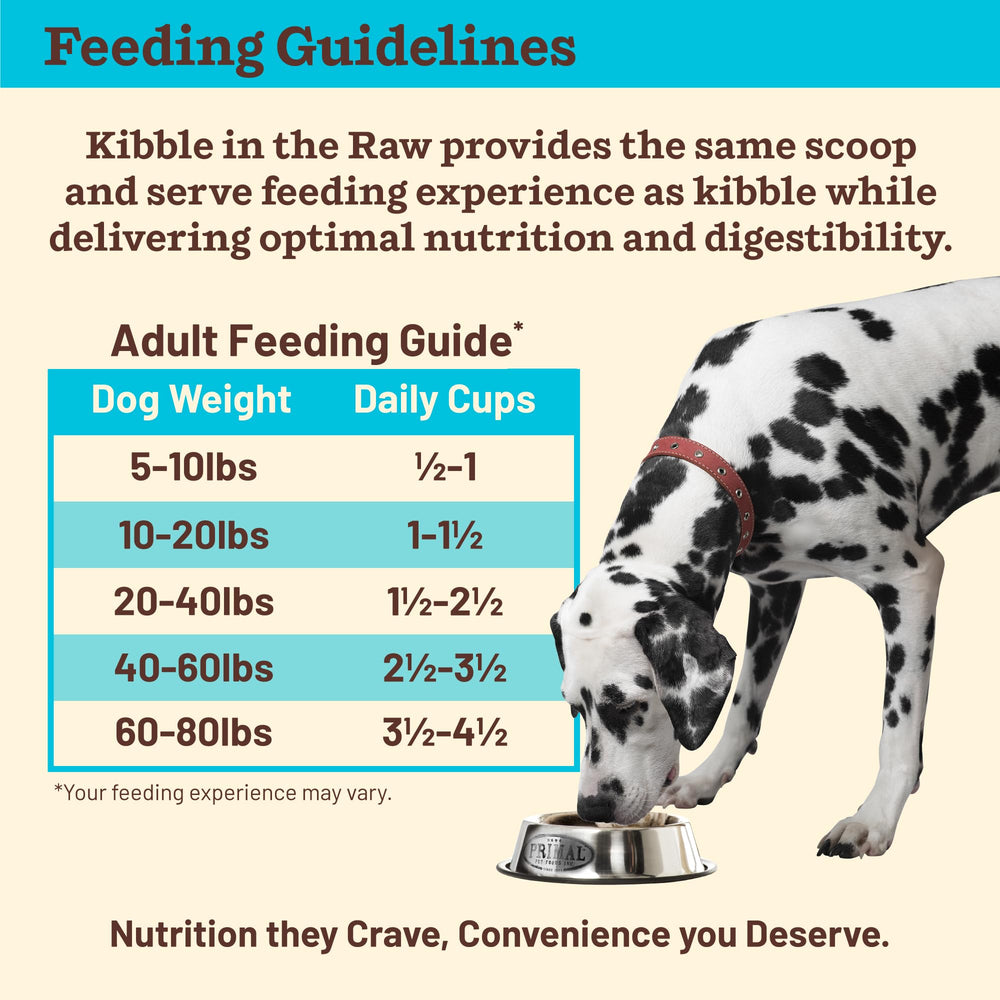 Primal Kibble sans additifs synthétiques pour chien