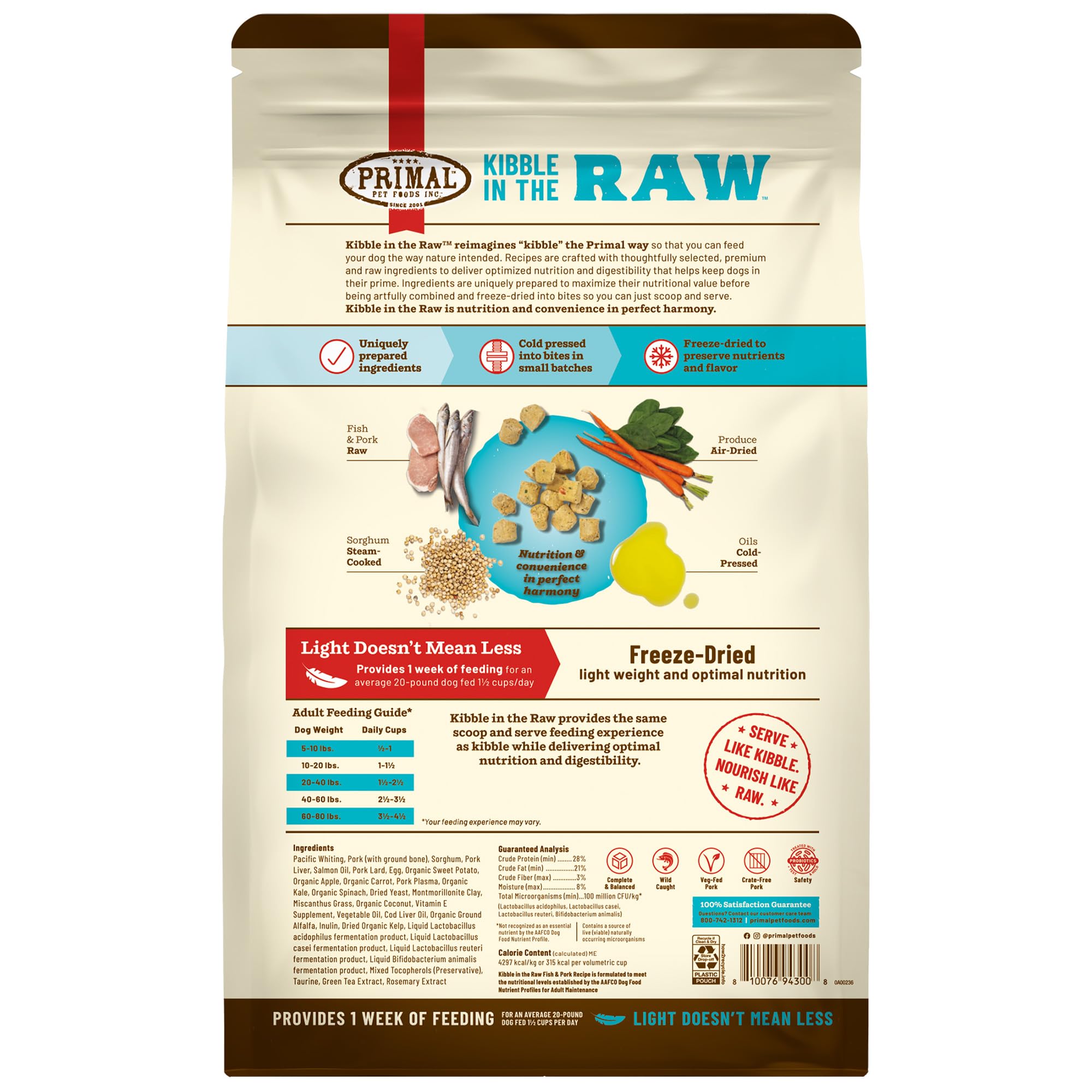 Sans remplisseurs ni allergènes pour une alimentation plus simple.