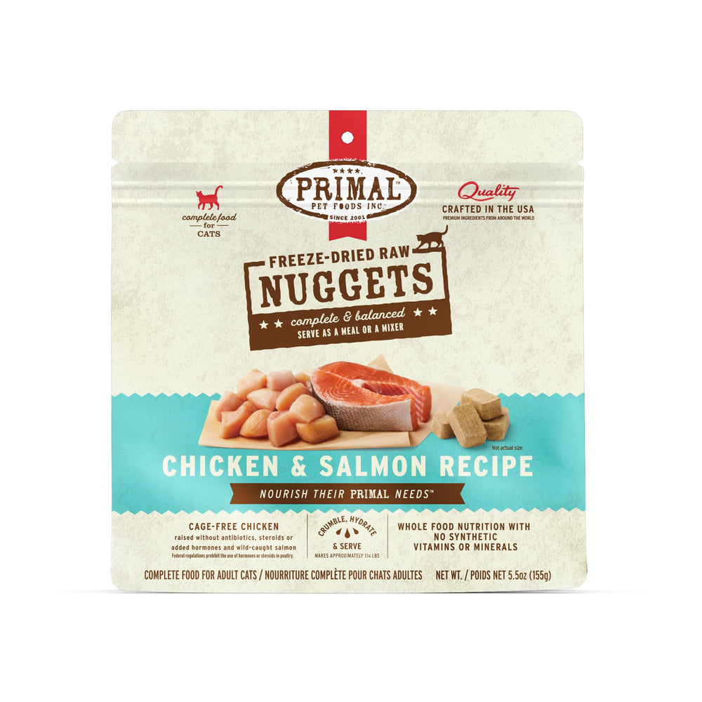 Nuggets Primal chat, emballe pratique prêt à servir