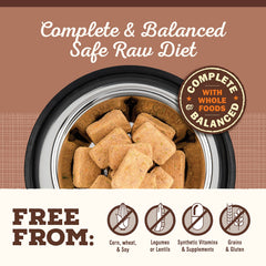Primal Pet Foods Nuggets porc portionnage, facile à mesurer.