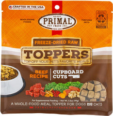 Primal Pet Foods accompagnement chien boeuf frais, goût et protéines soutenus