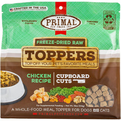 Topper Primal pour chien au poulet et foie, soutien nutritionnel et appétit