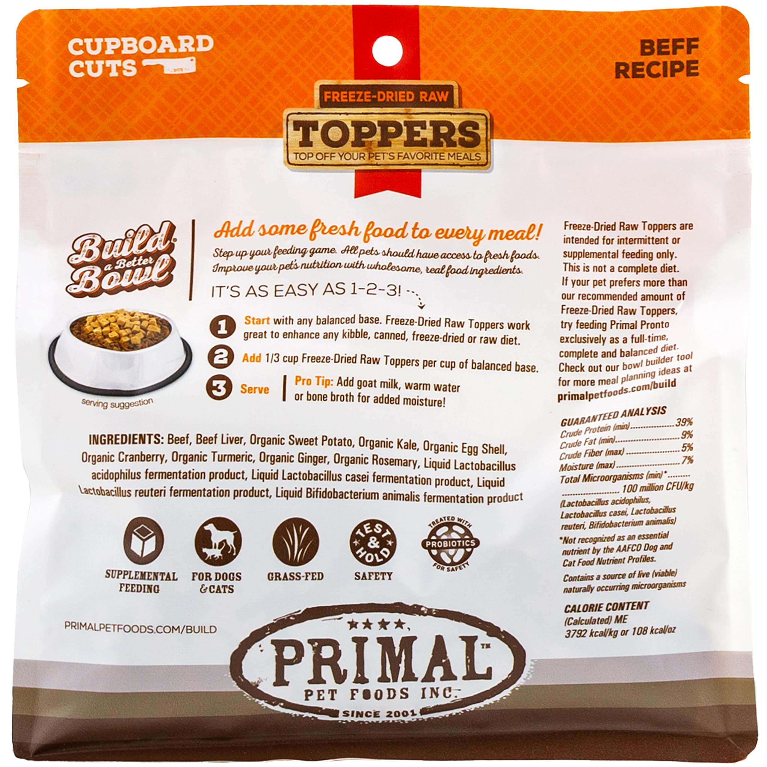Primal Pet Foods fabriqué aux États-Unis, qualité traçabilité