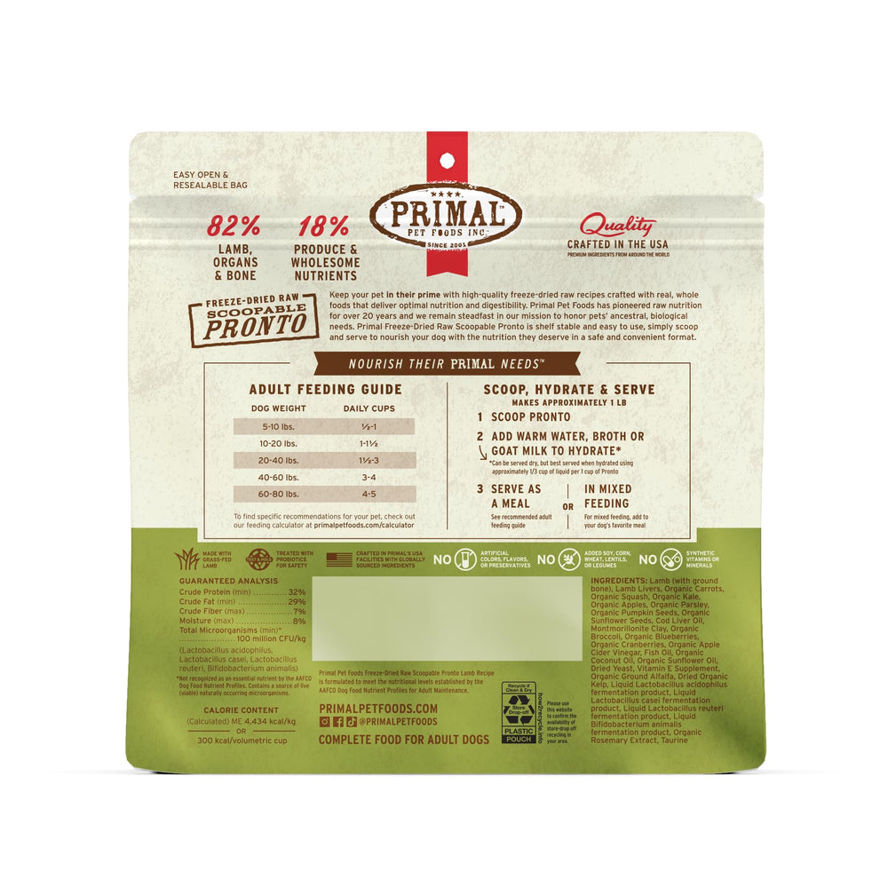 Primal Pet Foods haute-protéine – soutien énergétique pour les sorties