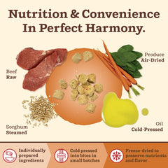 Primal Pet Foods Kibble en cru boeuf recette: protéines riches et saveur appréciée