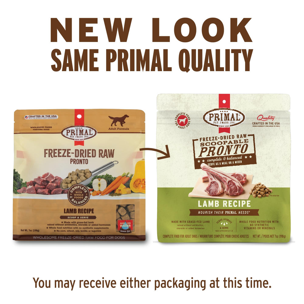 Primal Pet Foods nourriture-crue lyophilisée agneau – sans céréales et digestible