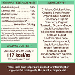Prêt-à-servir Primal Pet Foods, topper pratique pour les repas.