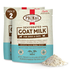 Primal Poudre-lait-chevre en emballage pratique pour chiens et chats.