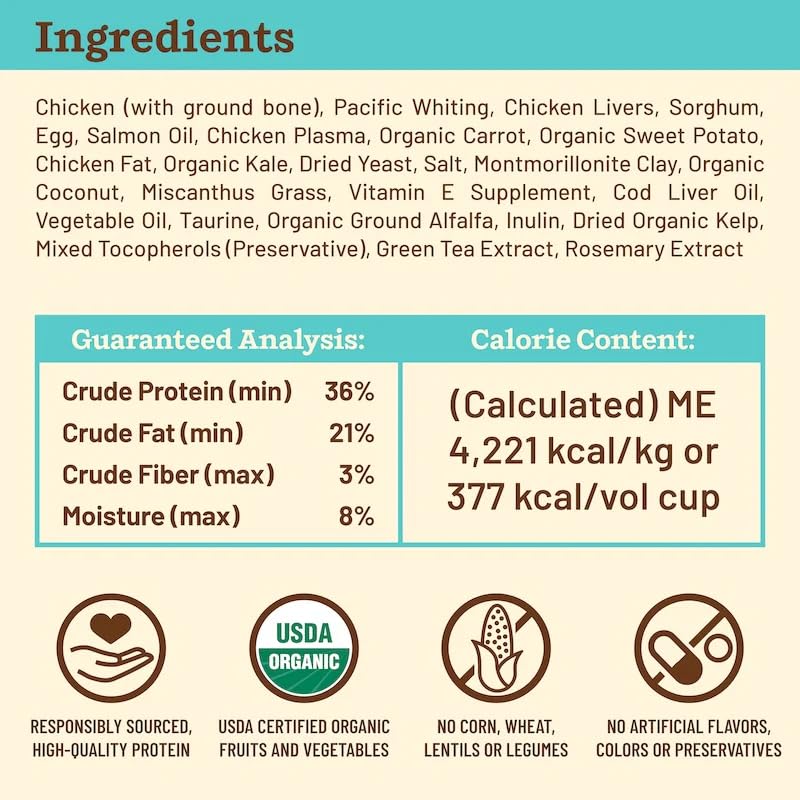 Protéines poulet et poisson Primal Kibble en The Raw, énergie soutenue.