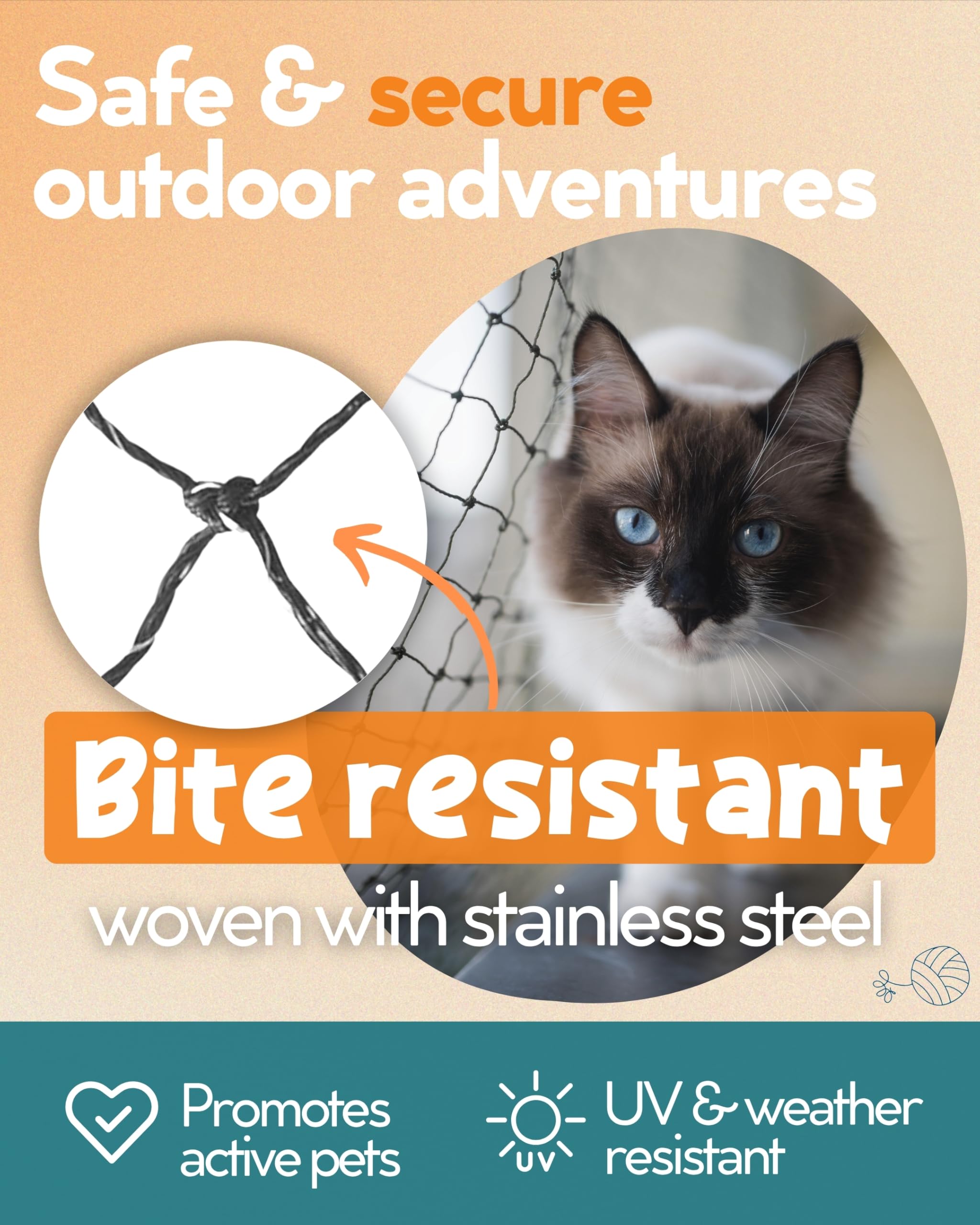 PRIMAL PURR maille renforcee acier-inox pour protection des animaux.