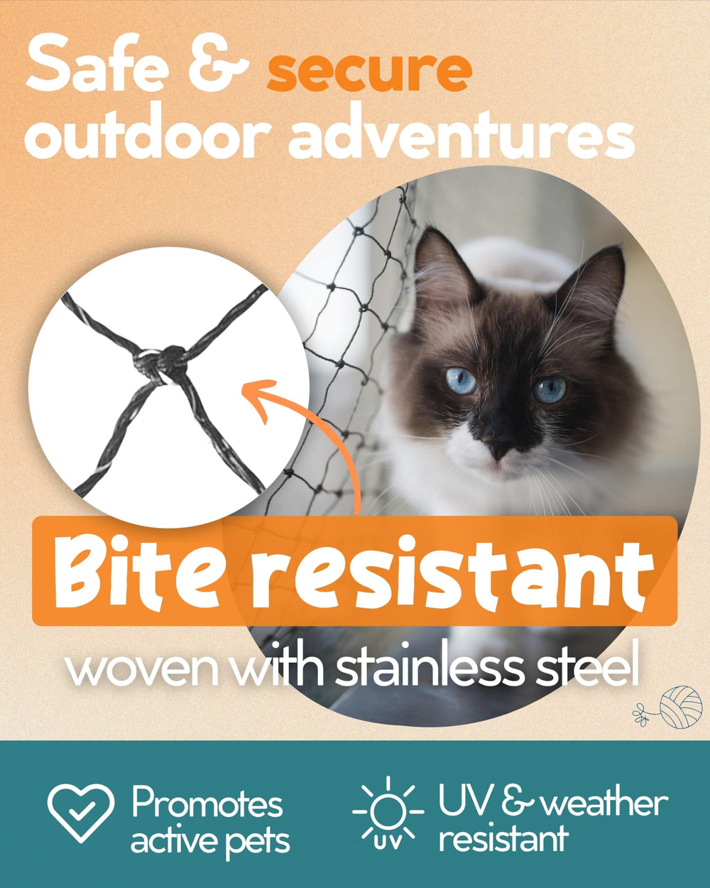 PRIMAL PURR maille renforcee acier-inox pour protection des animaux.