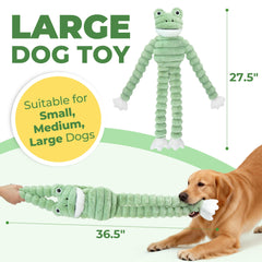 Jouet grenouille Prime Pets avec sifflet bas, stimule le jeu et l'écoute.