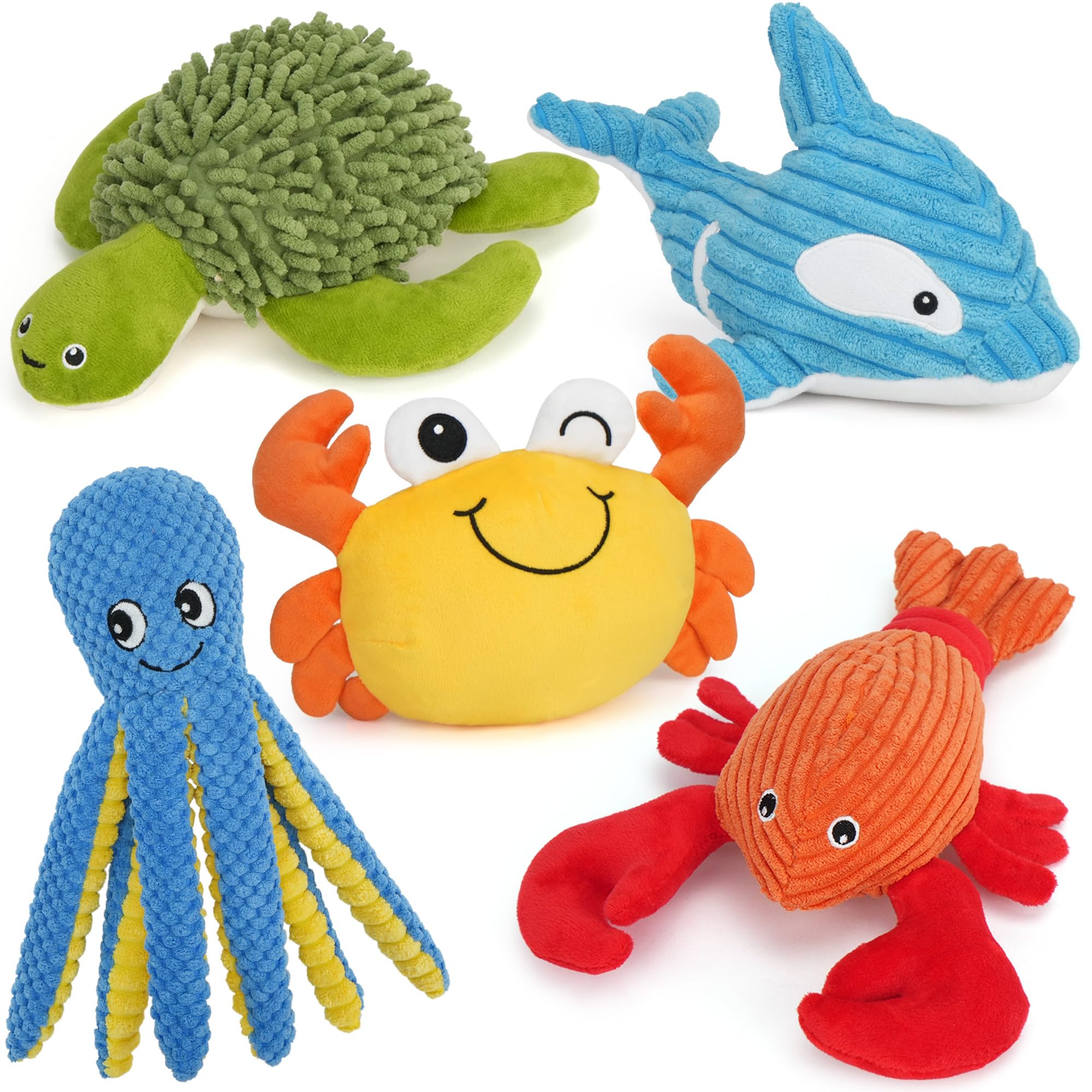 Prime Pets Poulpe bleu : jouet peluche interactif stimulant l’amusement.