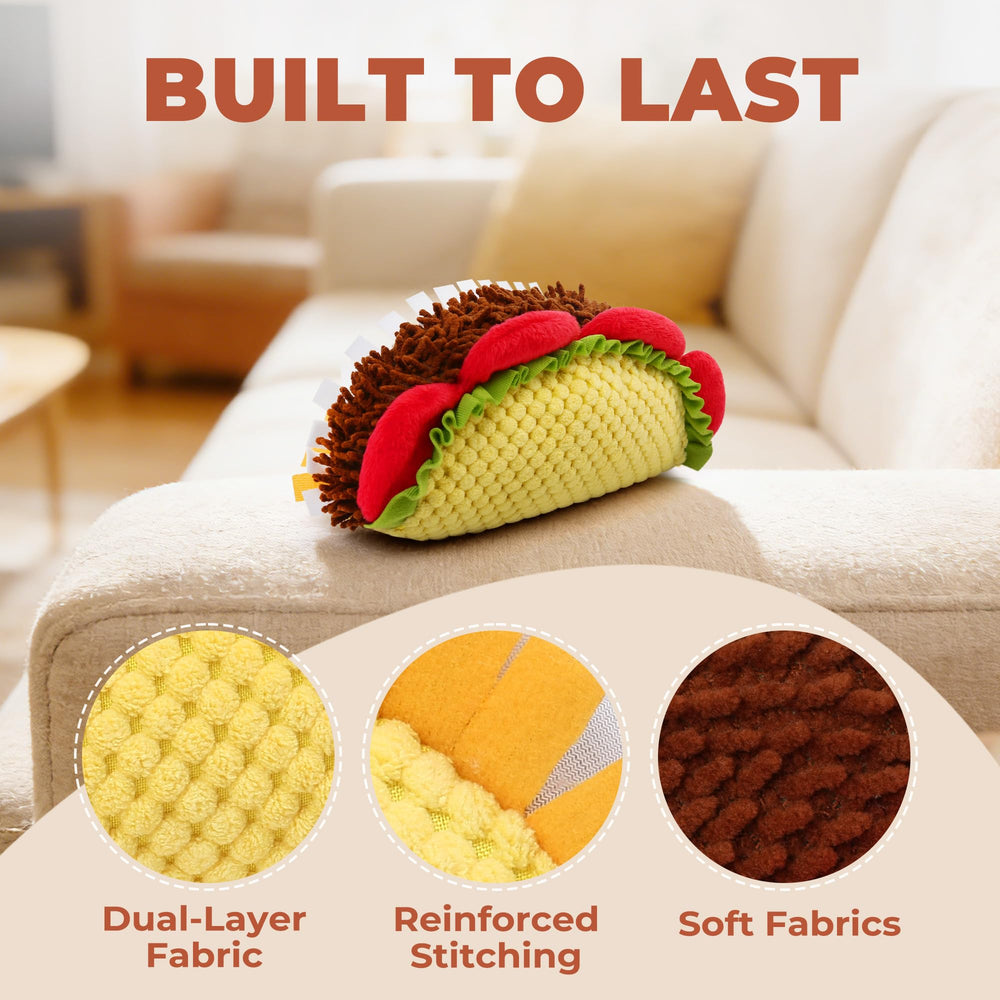 Prime Pets Taco peluche pour détourner le grignotage