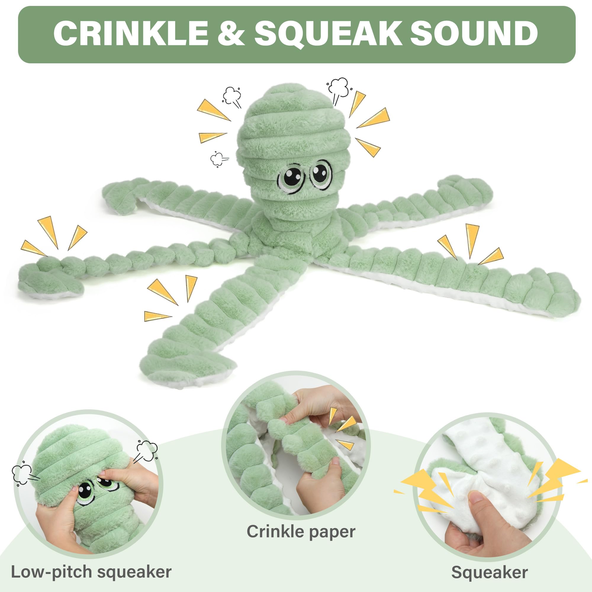 Jouet interactif Prime Pets Pieuvre, parfait pour rapport et jeux en duo.