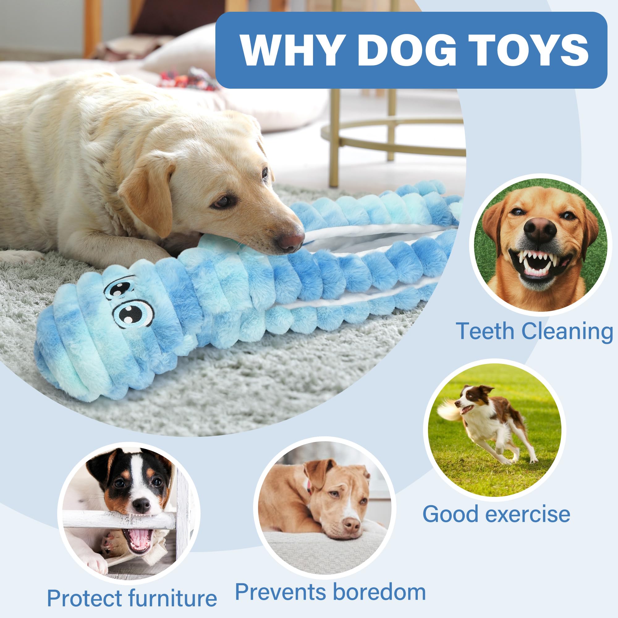 Prime Pets – jouet polyvalent poulpe, usage intérieur et extérieur.
