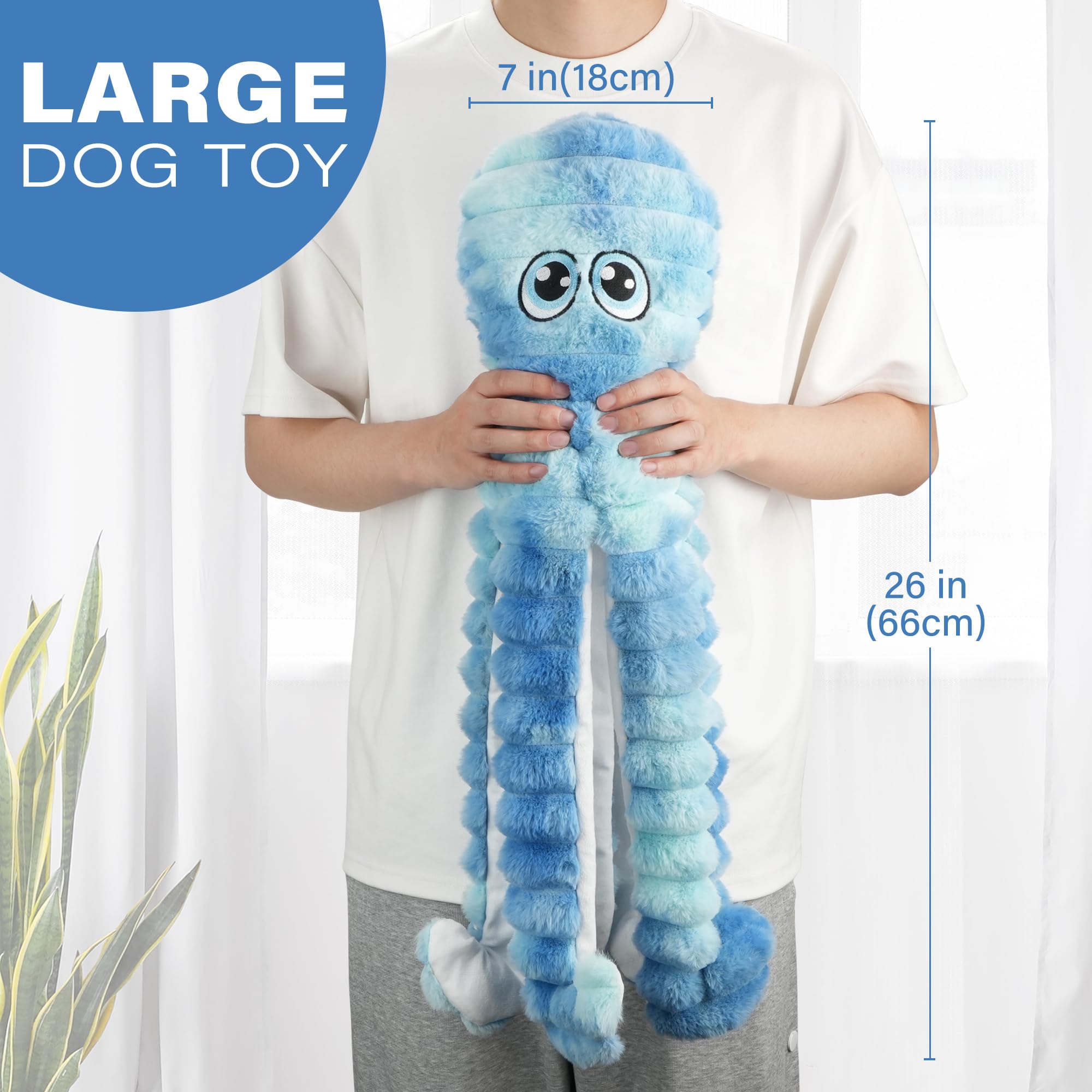 Prime Pets – poulpe crissant et sifflant, stimule les poursuites.