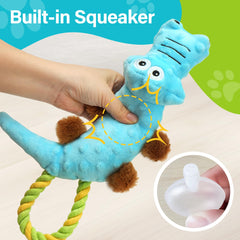 Prime Pets jouet tir à la corde peluche avec poignée robuste.