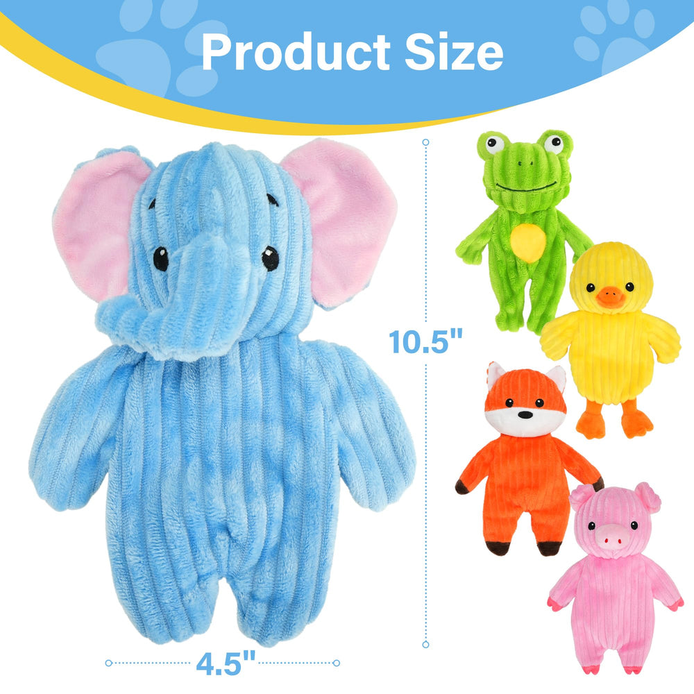 Prime Pets peluche canard jaune, jouet léger et sonore pour chiens.