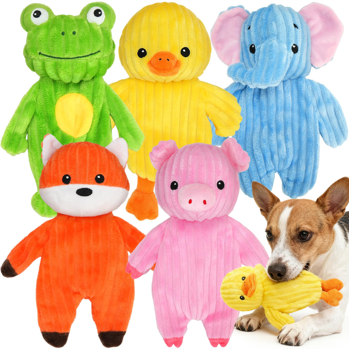 Prime Pets peluche cochon rose avec sifflet, jouet stimulant pour chiens.