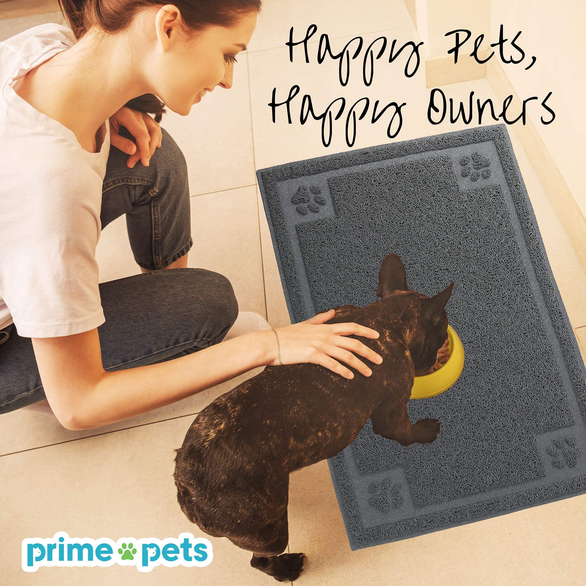 Tapis roulable Prime Pets gris, pratique en déplacement