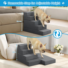primepatio escalier transformable 4 etapes ajuste la hauteur