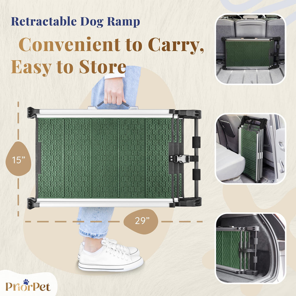 Priorpet rampe chien antiderapante — surface adhérente pour traction fiable.