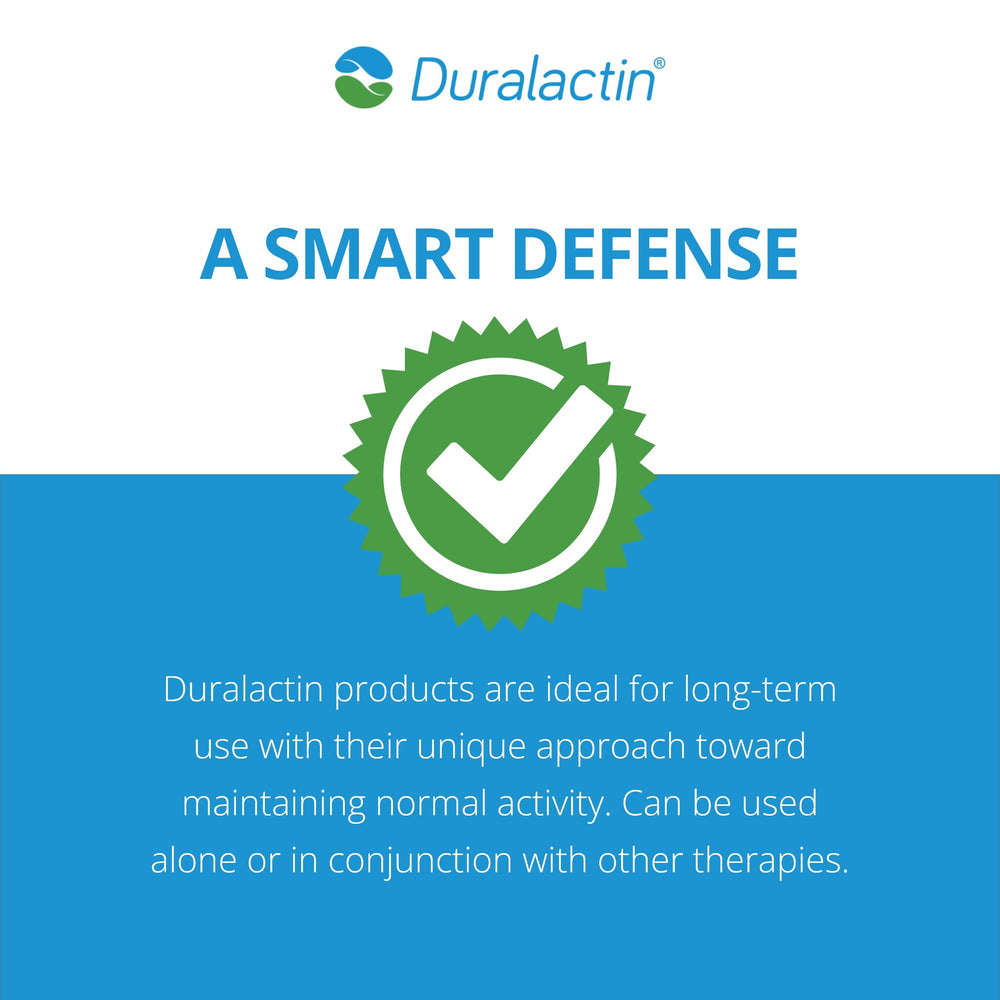 Emballage PRN Duralactin avec étiquette et informations produit.