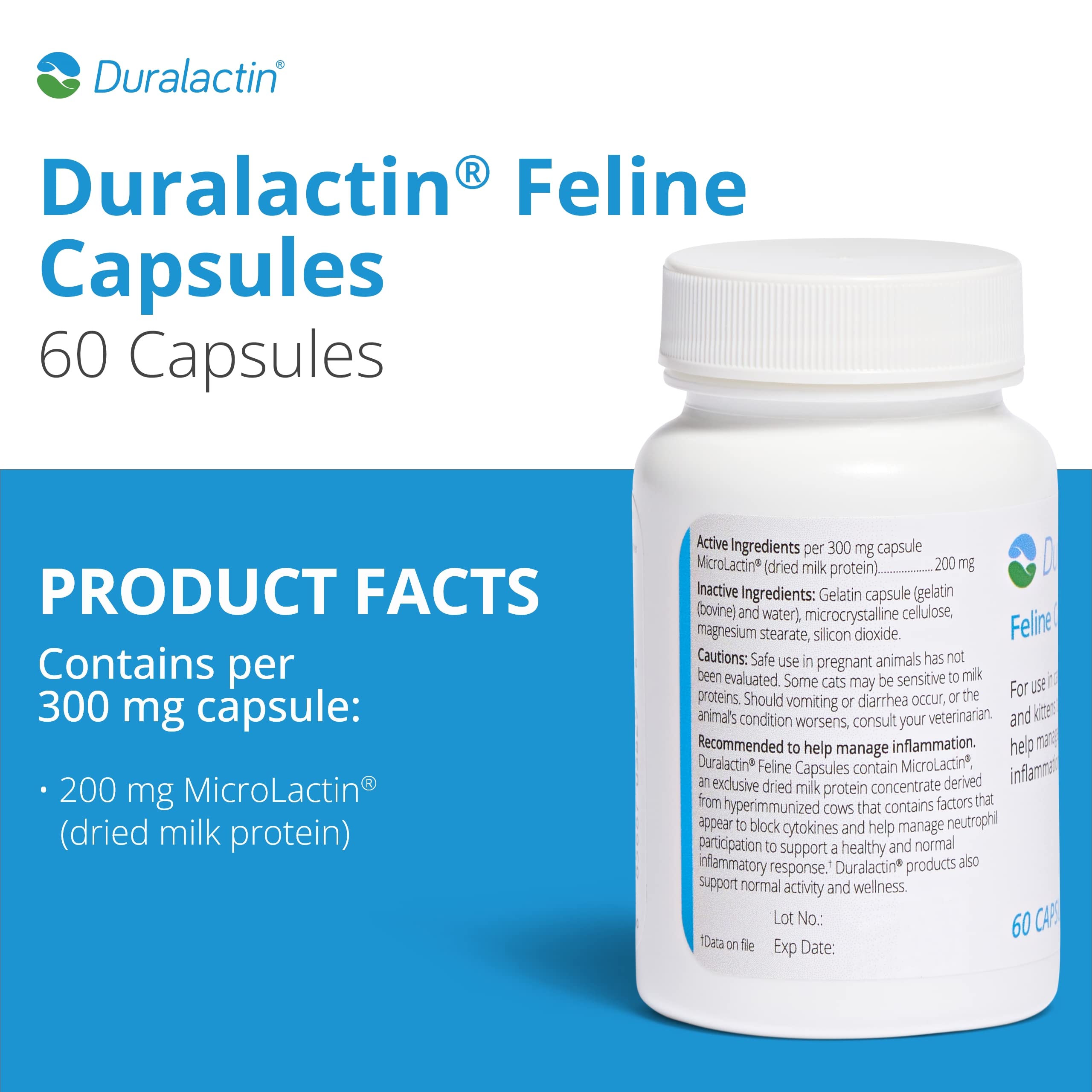 PRN Duralactin Feline – Microlactin pour la mobilité des félins.