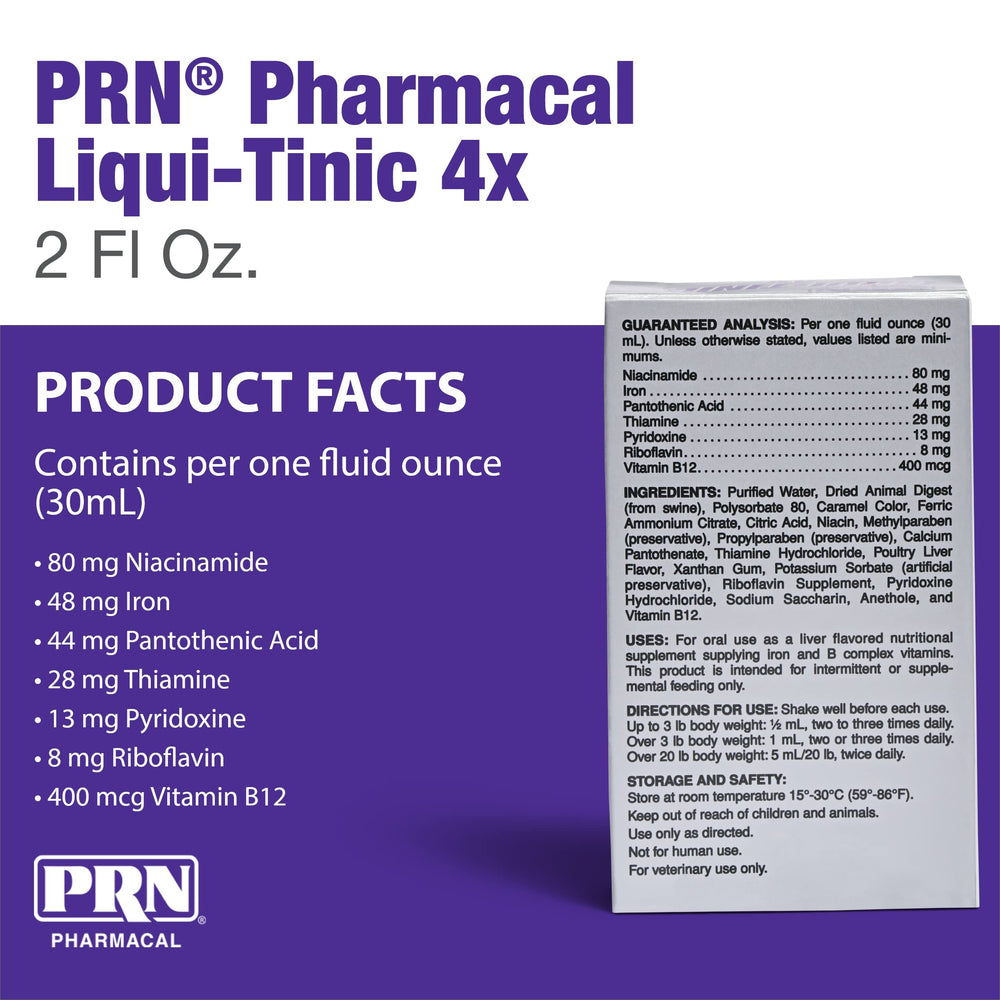 PRN Liqui-Tinic pipette de dosage, administration facile