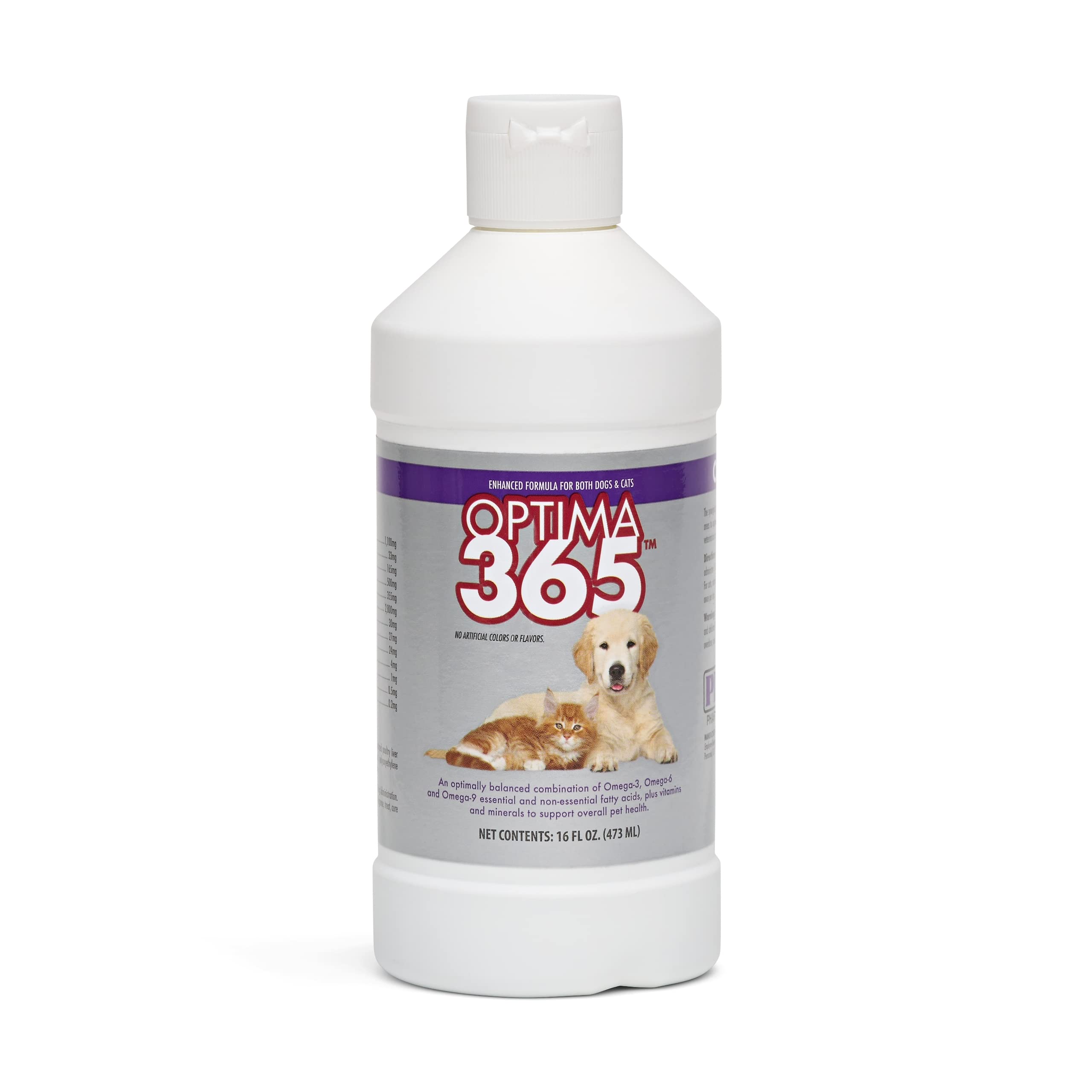 PRN Pharmacal OPTIMA 365 – flacon huile pour peau et pelage plus sains.