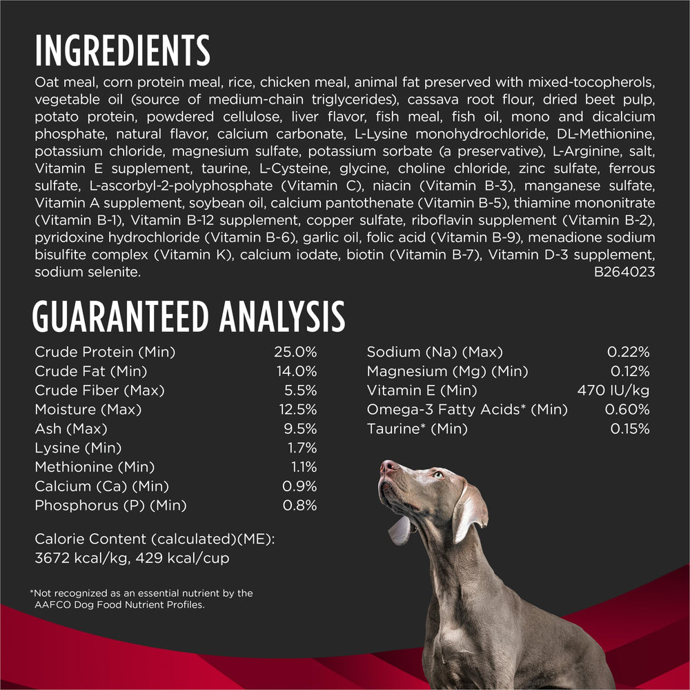 Pro Plan CardioCare oméga-3-magnesium, ingrédients clés pour le soutien nutritionnel.