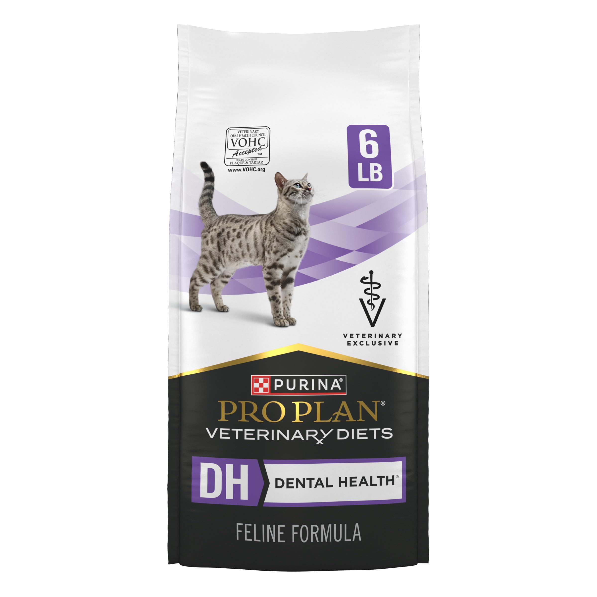 Pro Plan Veterinary Diets DH Dental Health Chat, croquettes sèches pour le soin dentaire quotidien.