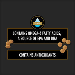 Oméga-3 EPA/DHA dans Pro Plan NF Fonction Rénale pour une nutrition équilibrée.