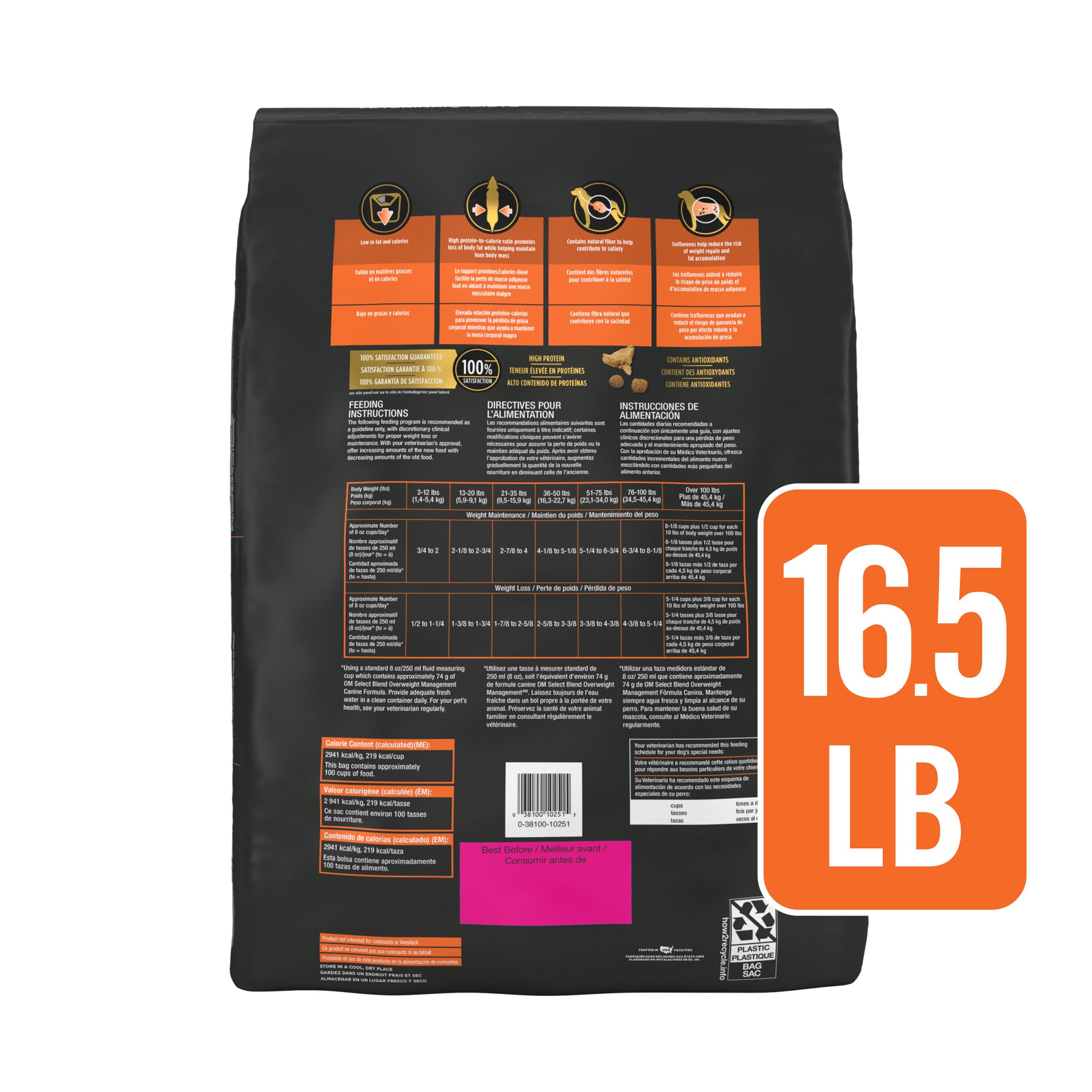 Notice de prescription OM Select Blend, utilisation sous supervision vétérinaire.