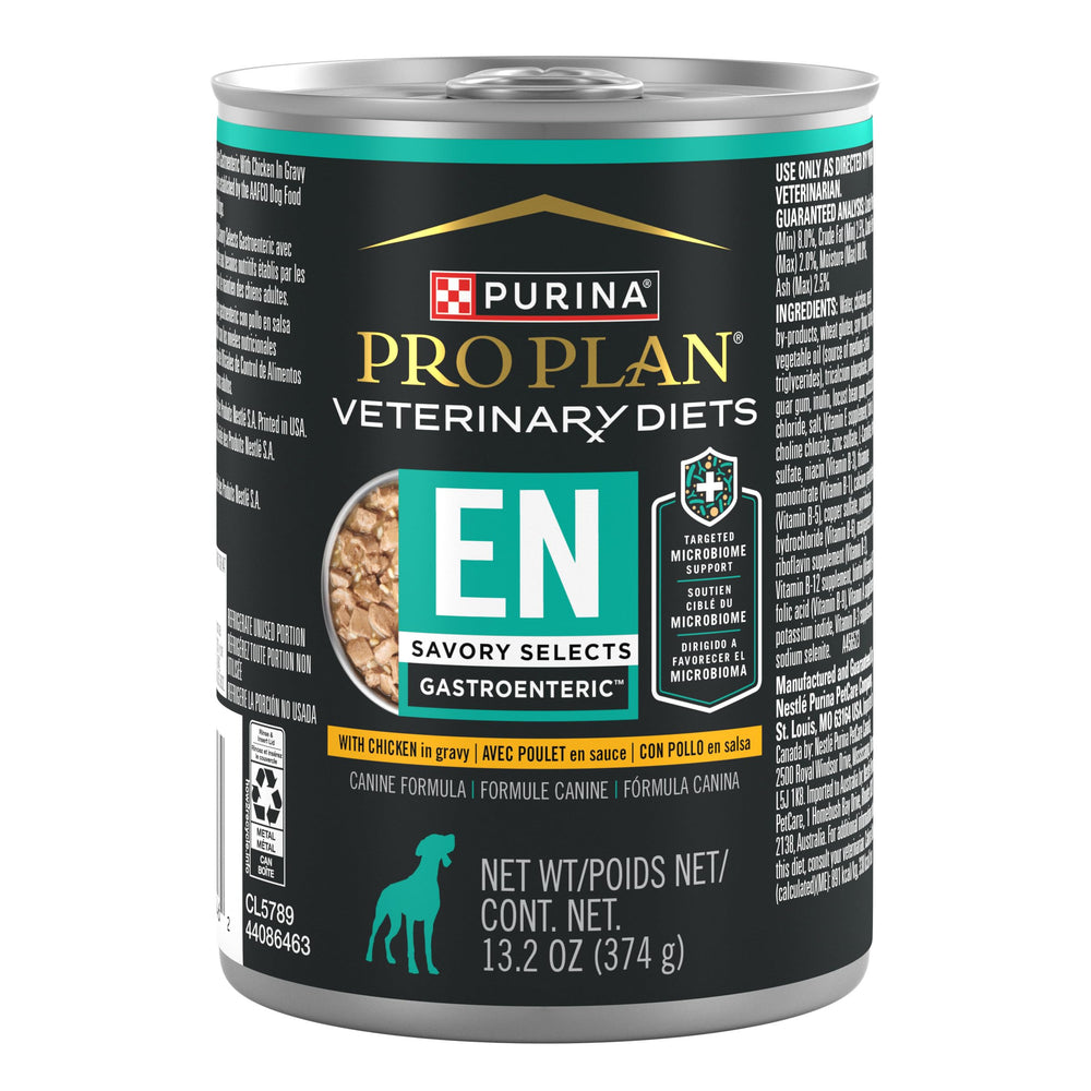 Purina Pro Plan Veterinary Diets boîte poulet en sauce, soutien digestif potentiel.