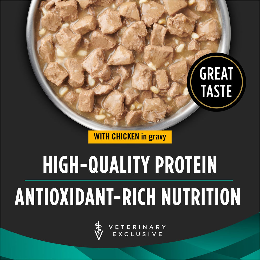 Purina Pro Plan Veterinary Diets texture en sauce, énergie facilement disponible.