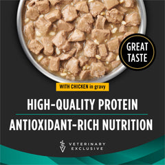 Purina Pro Plan Veterinary Diets texture en sauce, énergie facilement disponible.