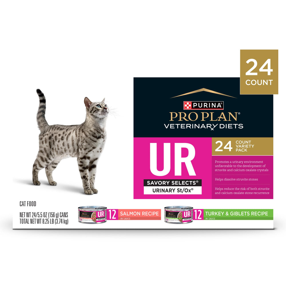 Alimentation pour chats adultes Purina UR Urinary St/Ox, facile à servir.