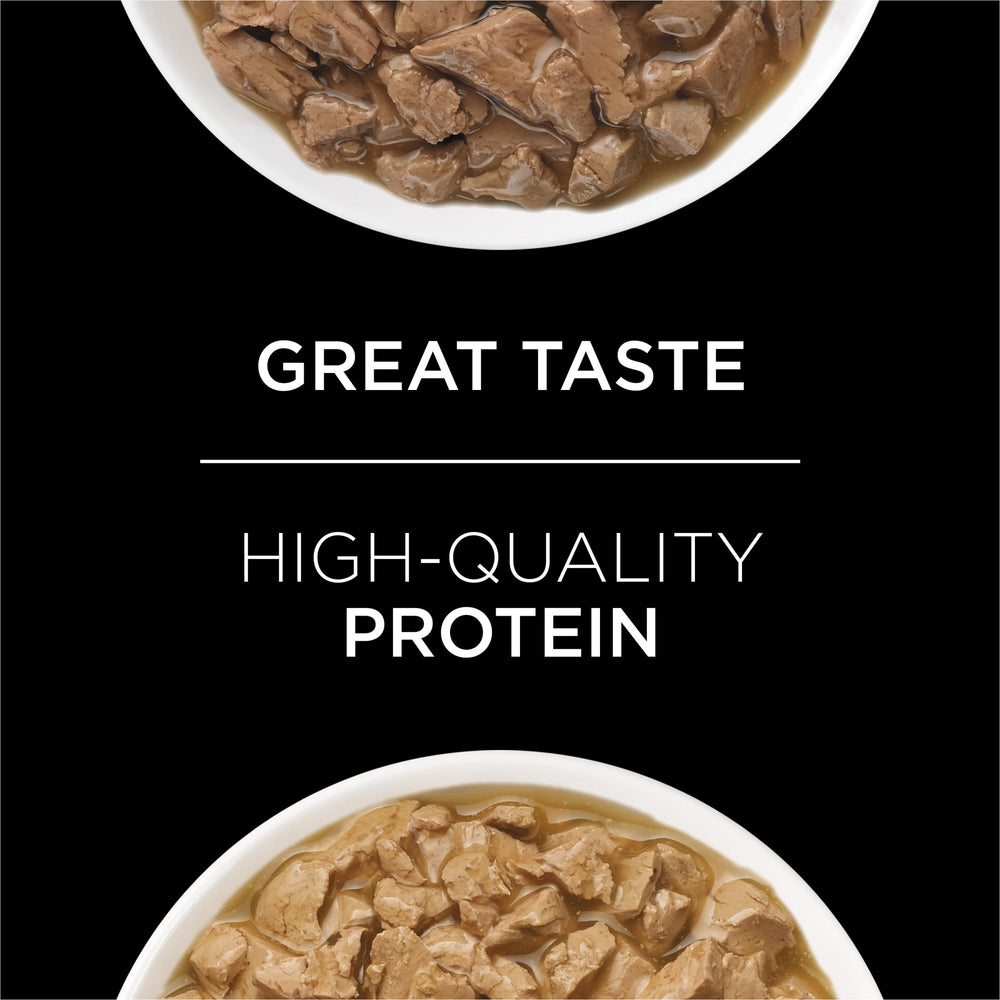Purina UR Urinary St/Ox poulet et abats en sauce, protéine de qualité.